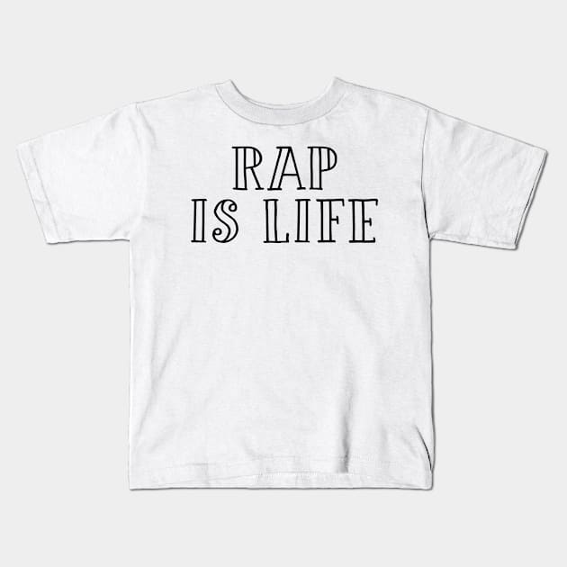 Rap music fan gift for girl Kids T-Shirt by NeedsFulfilled